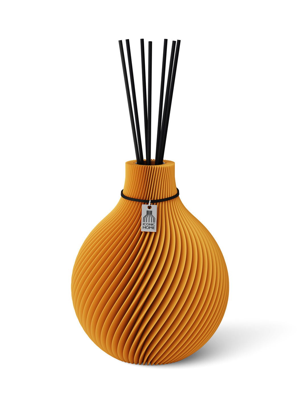Duftvase Sphere Golden Sunrise Schwarzes Band 20 cm ICONIC HOME
