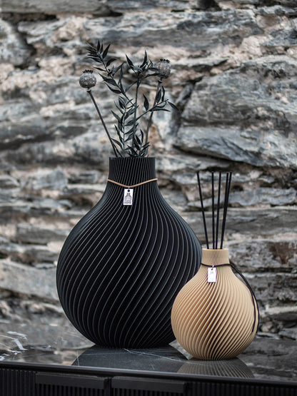 Duftvase Sphere - Raumduft Diffuser Set mit Duftöl und Duftstäbchen | soft berry