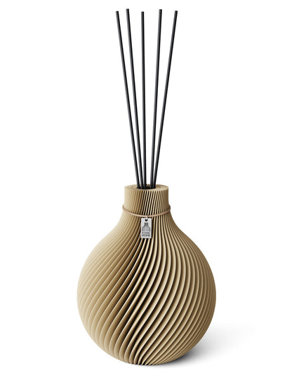 Duftvase Sphere Natural Oak 26 cm ICONIC HOME Naturfarbenes Band