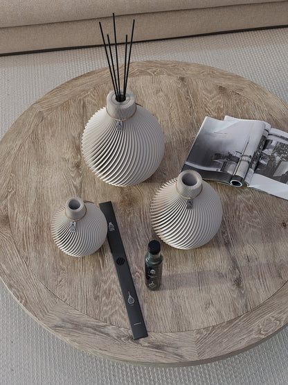 Vase Sphere 3er Set inkl. großer Duftvase