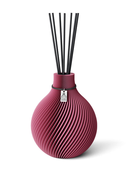 Duftvase Sphere Soft Berry schwarzes Band 17,5 cm ICONIC HOME