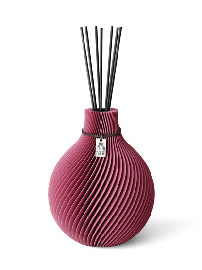 Duftvase Sphere Soft Berry schwarzes Band 20 cm ICONIC HOME