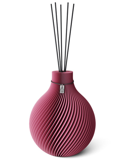Duftvase Sphere Soft Berry schwarzes Band 32 cm ICONIC HOME