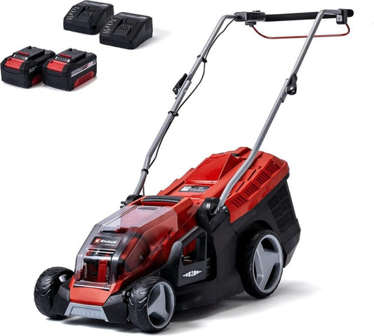Einhell Akku-Rasenmäher GE-CM 36/36 Li Kit Power X-Change – 36 V, 36 cm Schnittbreite, Brushless Motor