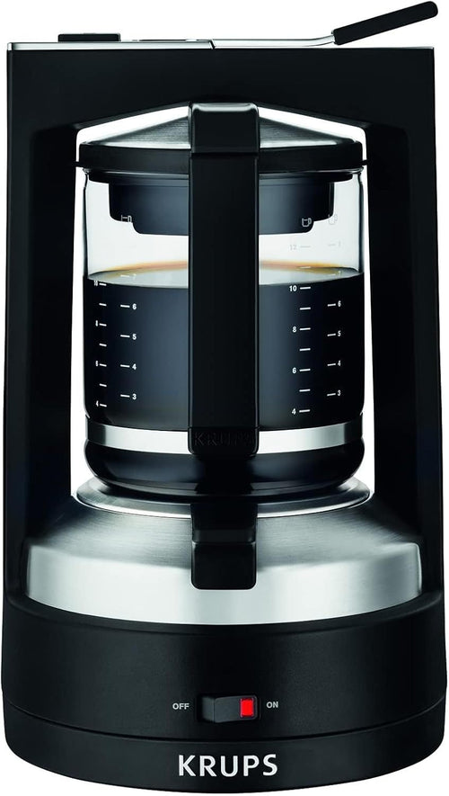 Krups KM4689 Filterkaffeemaschine T8 | 850 Watt | Automatische Abschaltung | 8-12 Tassen | Beleuchteter Ein-/ Ausschalter | Schwarz