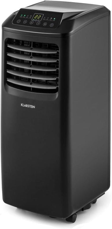 Klarstein Mobile Klimaanlage mit Abluftschlauch, 3-in-1 Klimagerät mit Ventilator & Luftentfeuchter, Kleine & Portable Klimaanlage für Wohnung & Büro, mit Nachtmodus & App-Steuerung, 7000 BTU