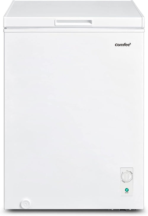 Comfee RCC100WH2(E) Gefriertruhe/169 kWh/Jahr/85cm hoch/99L/38dB/Geringe Lautstärke/Hoch effizientesD-förmigesRohr/Geeignet für verschiedene