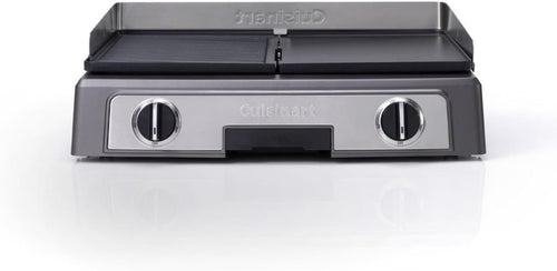 Cuisinart Hot Plate Entertaining Grill & Griddle | XL Elektrischer Plancha Grill, Teppanyaki Grillplatte für zu Hause | Antihaftbeschichtete abnehmbare Platte, 2-Zonen-Temperaturregelung bis zu 260°C 1