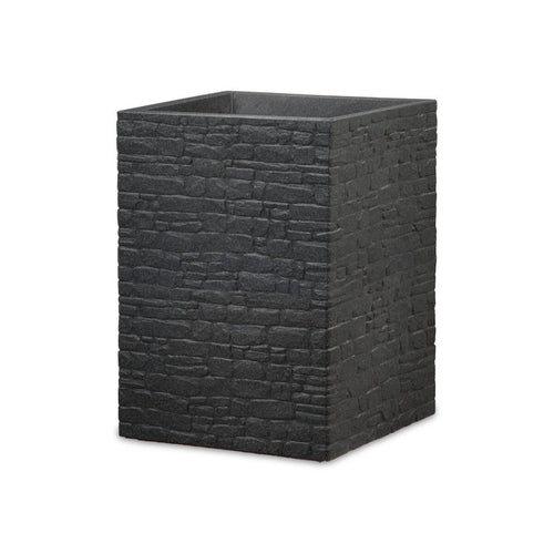 Scheurich Hochgefäß »Muretto«, Kunststoff, quadratisch (Stony Black, Höhe 54 cm) – B-Ware neuwertig