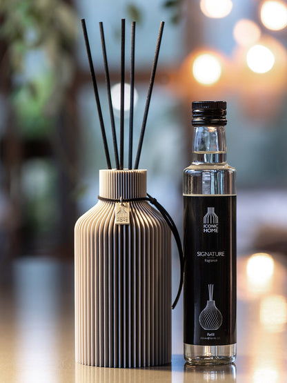 Duftvase Pure – Raumduft Diffuser Set mit Duftöl und Duftstäbchen | sea blue