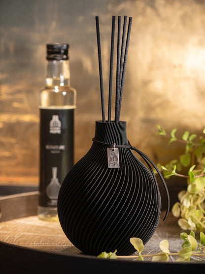 Duftvase Sphere - Raumduft Diffuser Set mit Duftöl und Duftstäbchen | matcha green