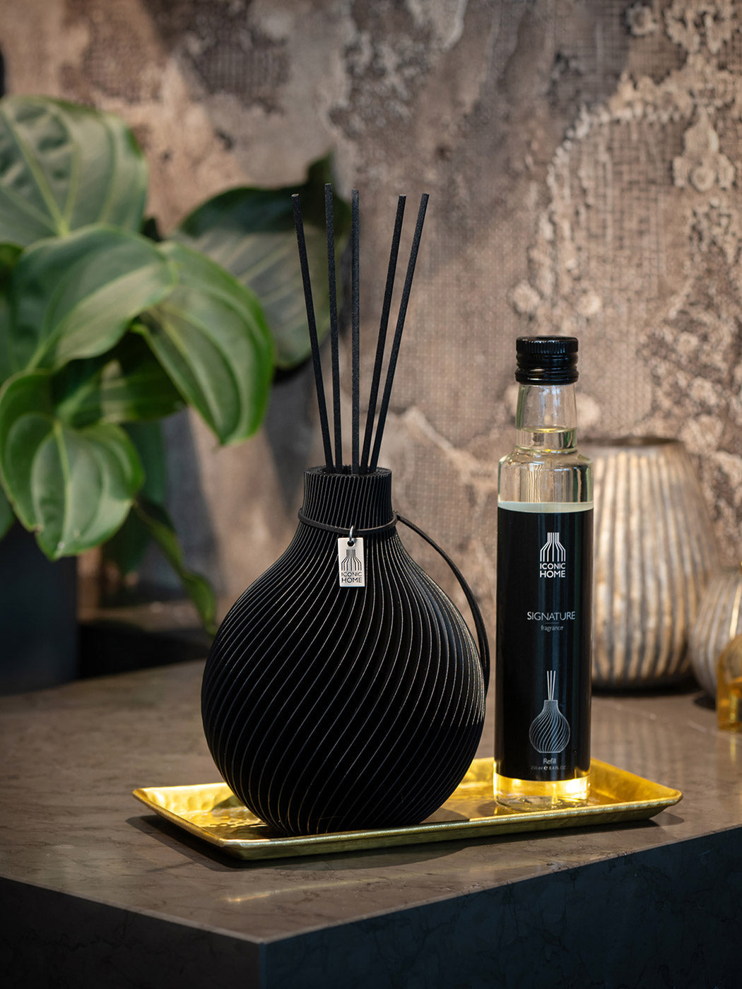 Duftvase Sphere - Raumduft Diffuser Set mit Duftöl und Duftstäbchen | soft berry