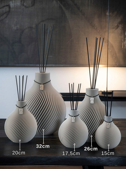 Duftvase Sphere - Raumduft Diffuser Set mit Duftöl und Duftstäbchen | matcha green