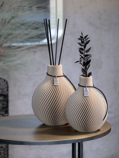 Duftvase Sphere - Raumduft Diffuser Set mit Duftöl und Duftstäbchen | matcha green