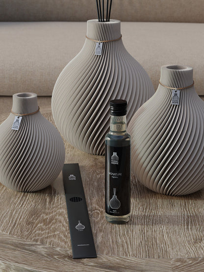 Raumduft SIGNATURE von ICONIC HOME - Nachfüllflasche mit Duftstäbchen