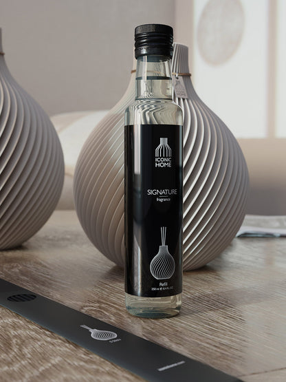 Raumduft SIGNATURE von ICONIC HOME - Nachfüllflasche mit Duftstäbchen