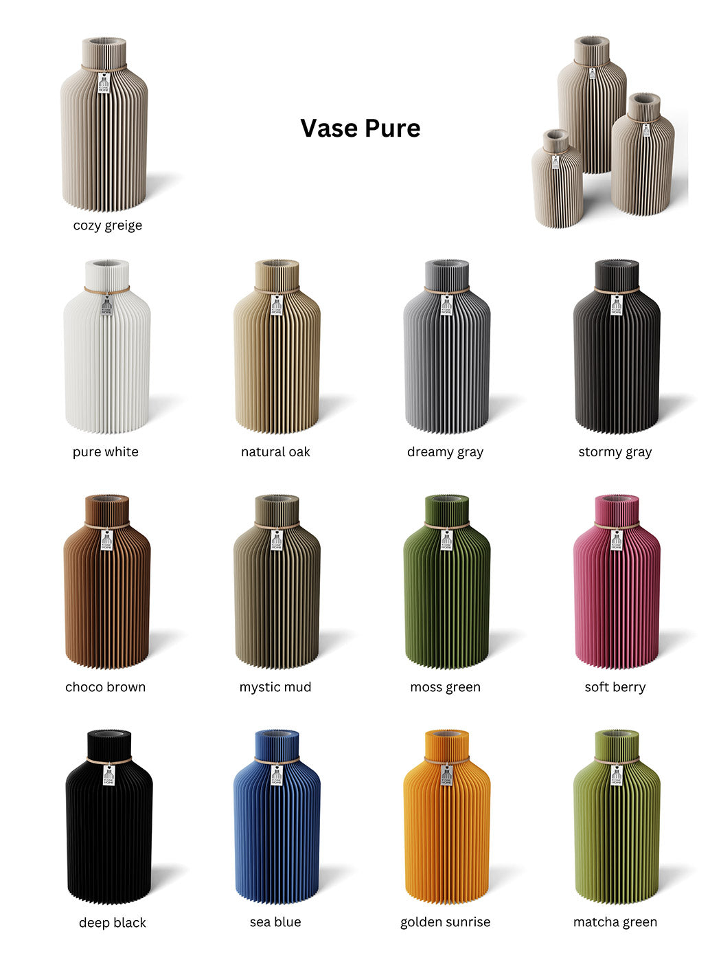 Vase Pure 3er Set