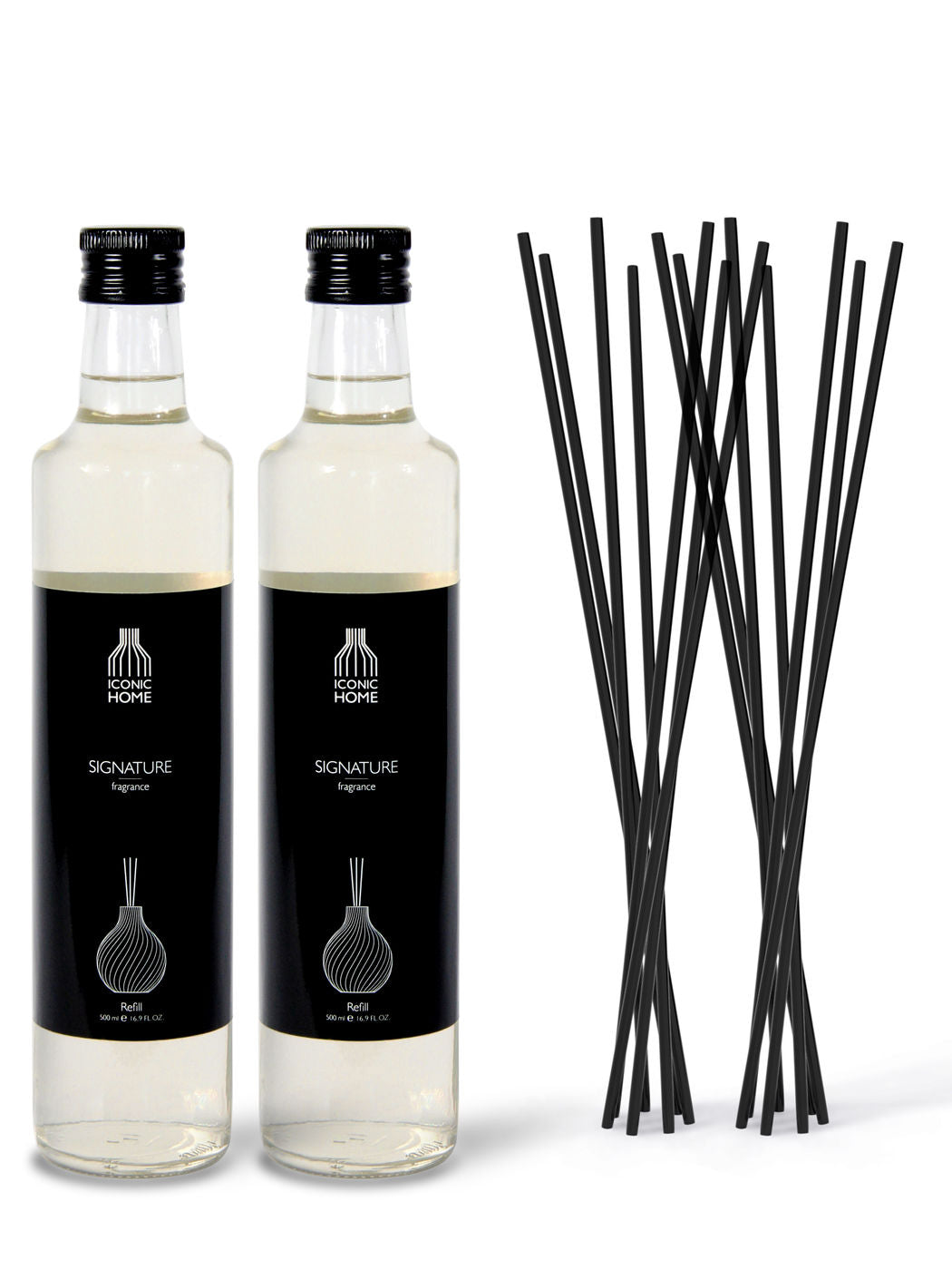 Raumduft Duftöl ICONIC HOME Signature Fragrance mit Duftstäbchen  klein 1000 ml