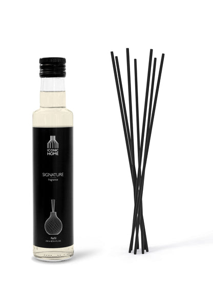 Raumduft Duftöl ICONIC HOME Signature Fragrance mit Duftstäbchen klein 250 ml
