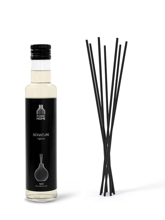 Raumduft Duftöl ICONIC HOME Signature Fragrance mit Duftstäbchen klein 250 ml