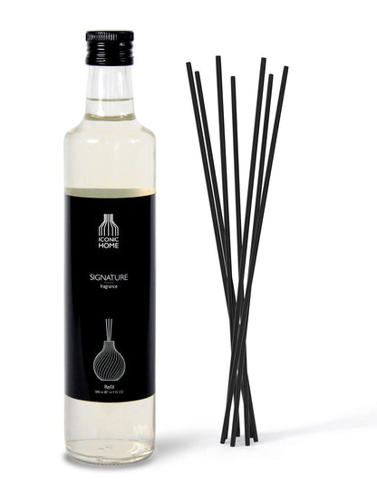 Raumduft Duftöl ICONIC HOME Signature Fragrance mit Duftstäbchen Nachfüller 500 ml
