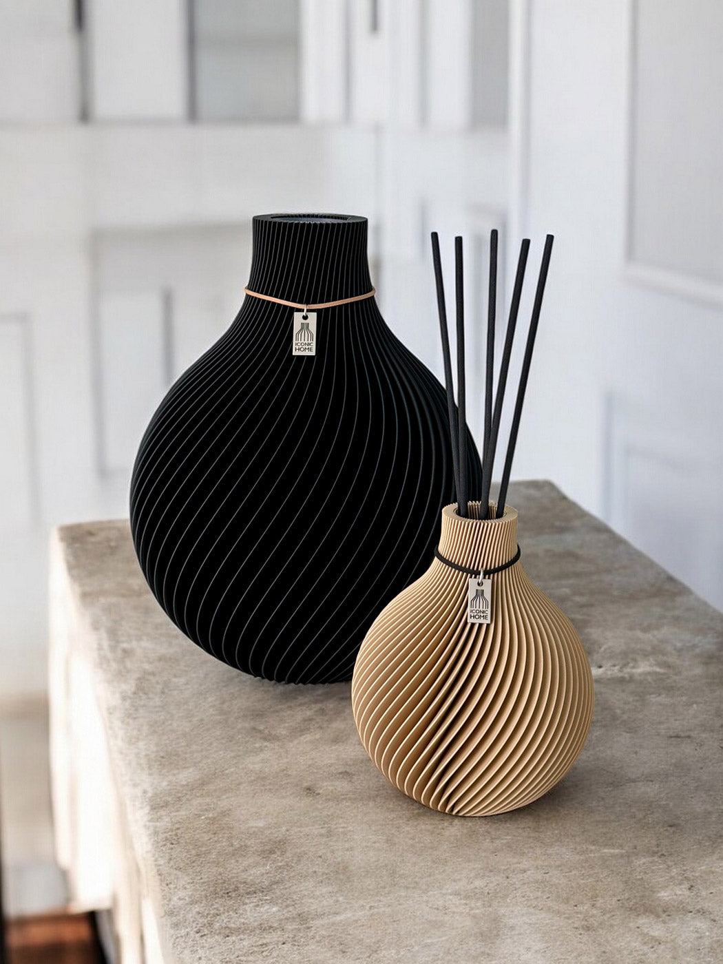 Große Vase Sphere und kleine Duftvase