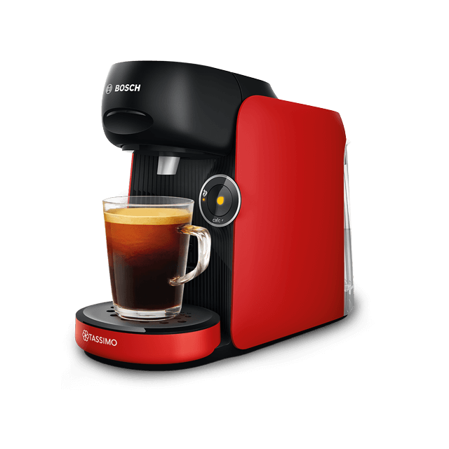 FINESSE Radiant Red Kaffeemaschine – Stilvolle Filterkaffeemaschine in Rot, kompakt und leistungsstark für aromatischen Kaffeegenuss