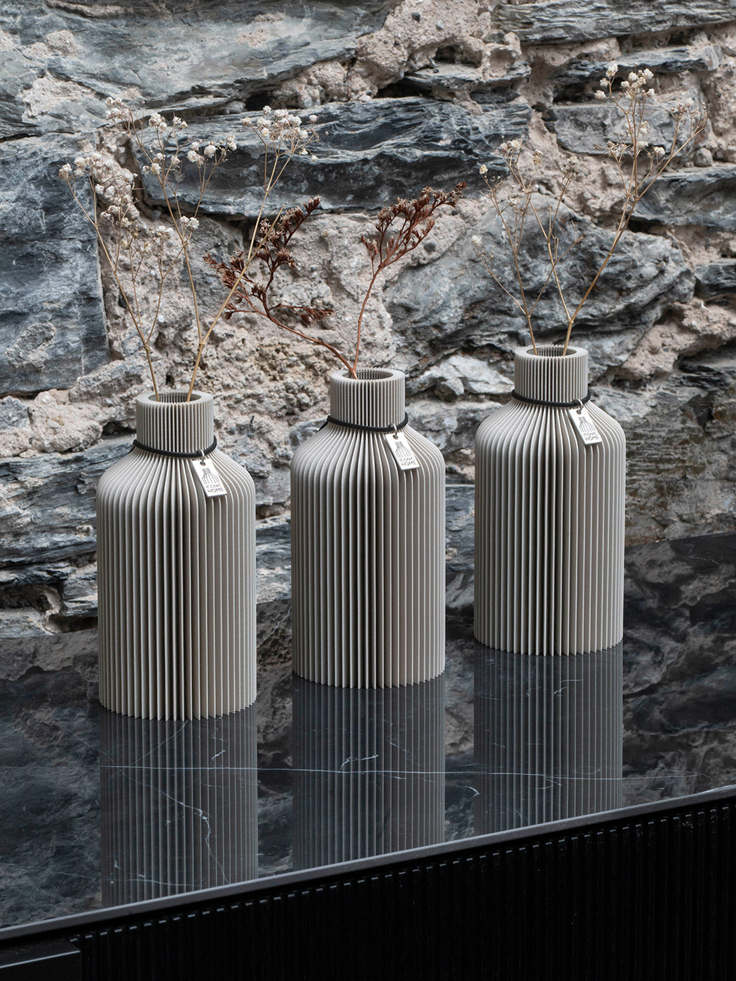 Tischvase Pure 3er Set