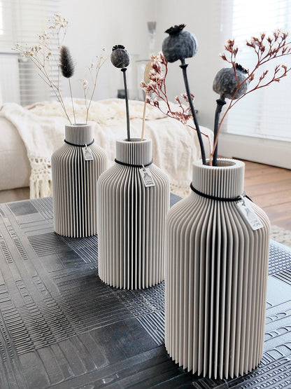 Tischvase Pure 3er Set