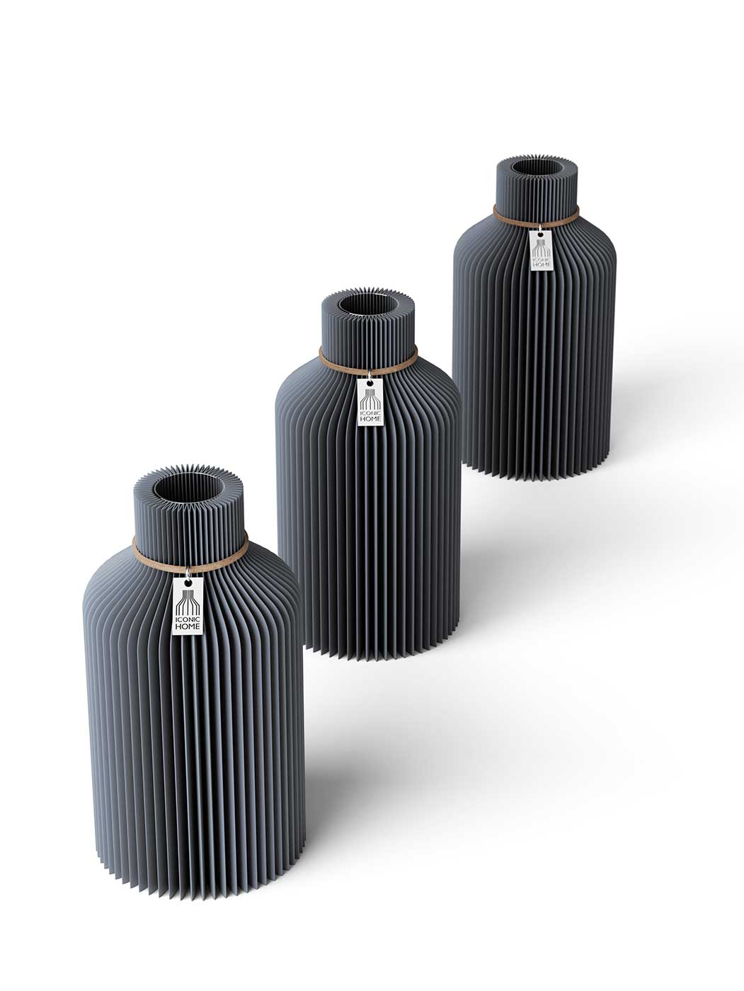 Tischvase Pure 3er Set
