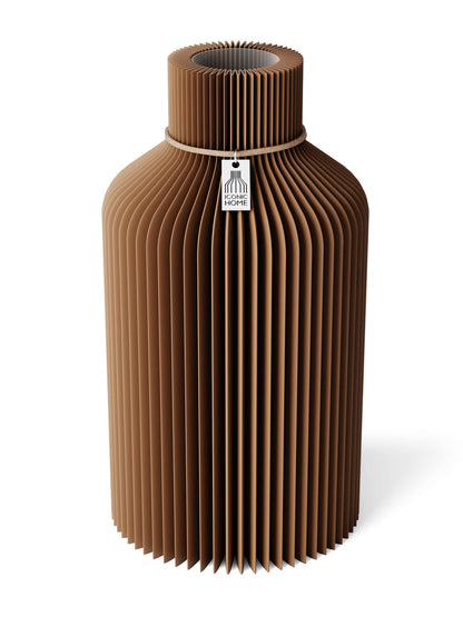 Vase Pure Choco Brown 28 cm ICONIC HOME Naturfarbenes Band