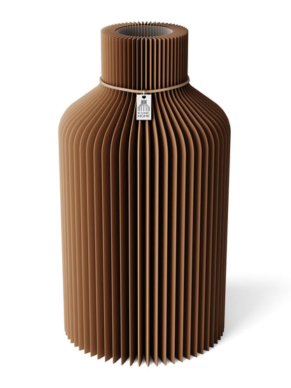 Vase Pure Choco Brown 35 cm ICONIC HOME Naturfarbenes Band