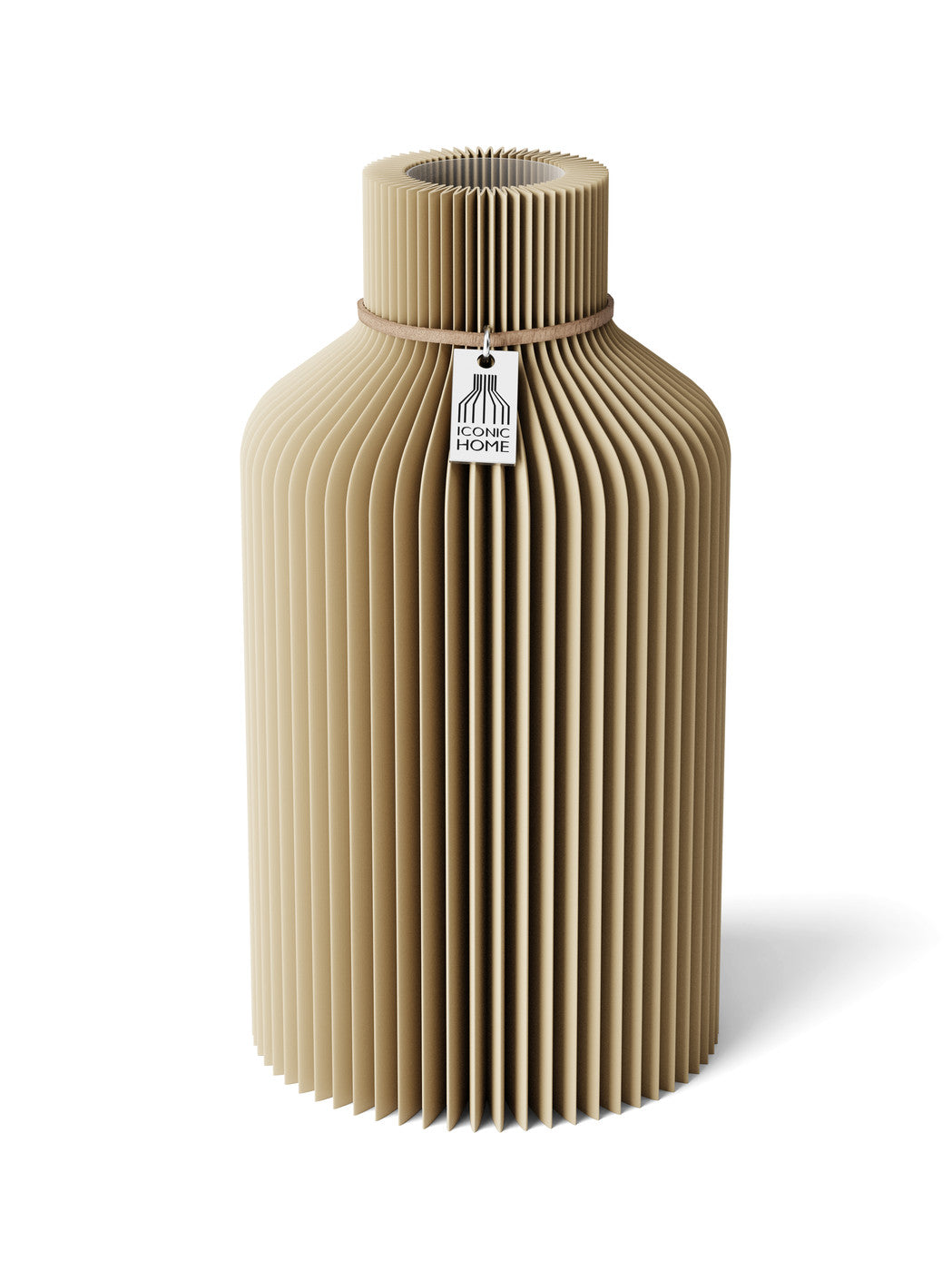 Vase Pure Natural Oak 22 cm ICONIC HOME Naturfarbenes Band