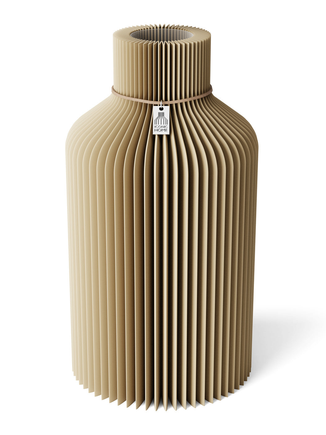 Vase Pure Natural Oak 35 cm ICONIC HOME Naturfarbenes Band