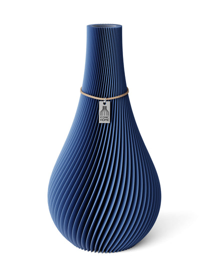 Vase Twist Sea Blue 32 cm ICONIC HOME