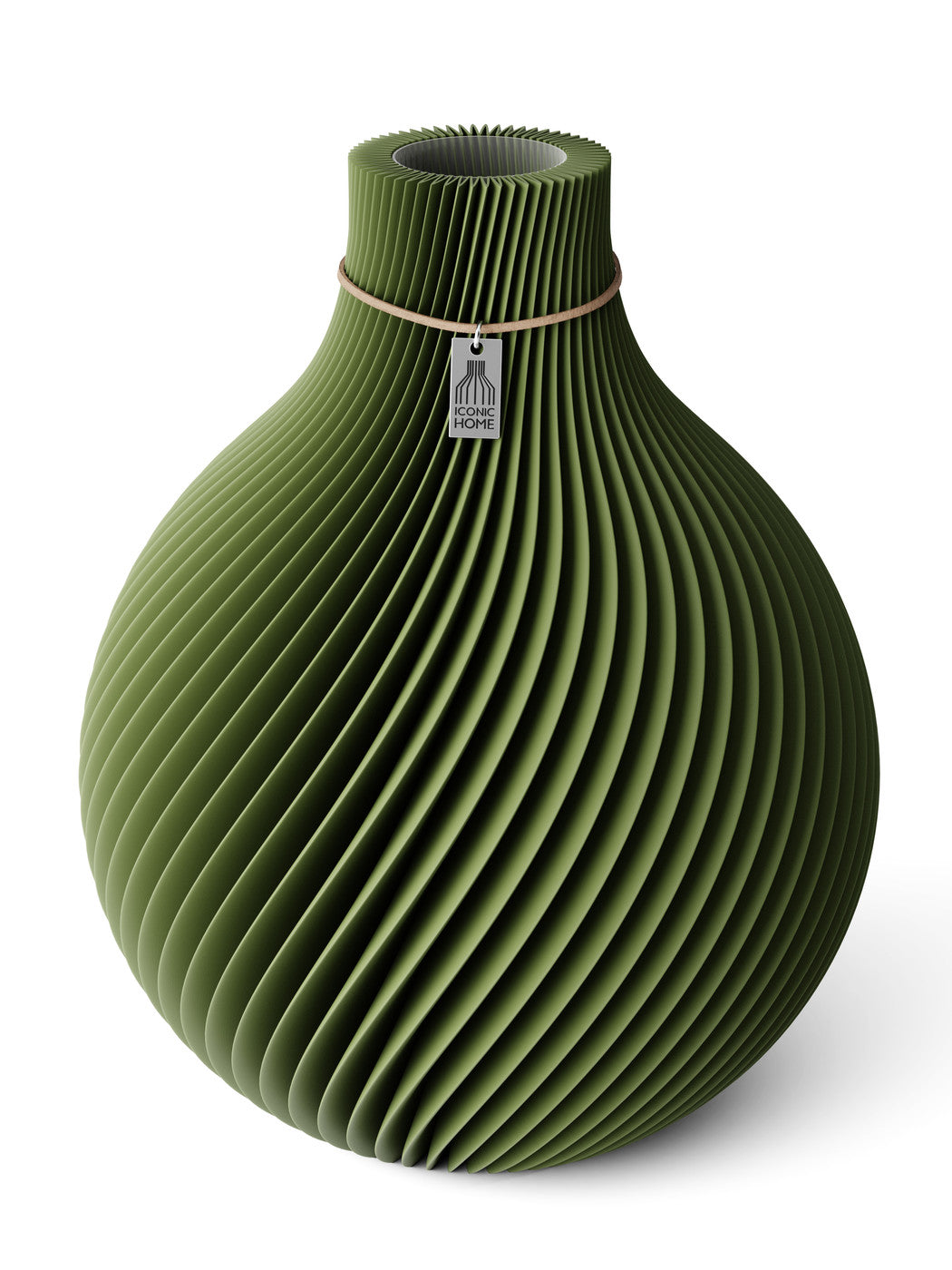 Vase Sphere Moss Green 32 cm ICONIC HOME