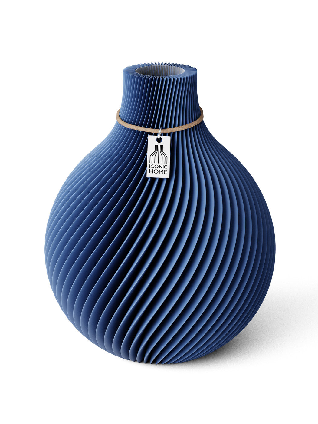 Vase Sphere Sea Blue 20 cm ICONIC HOME