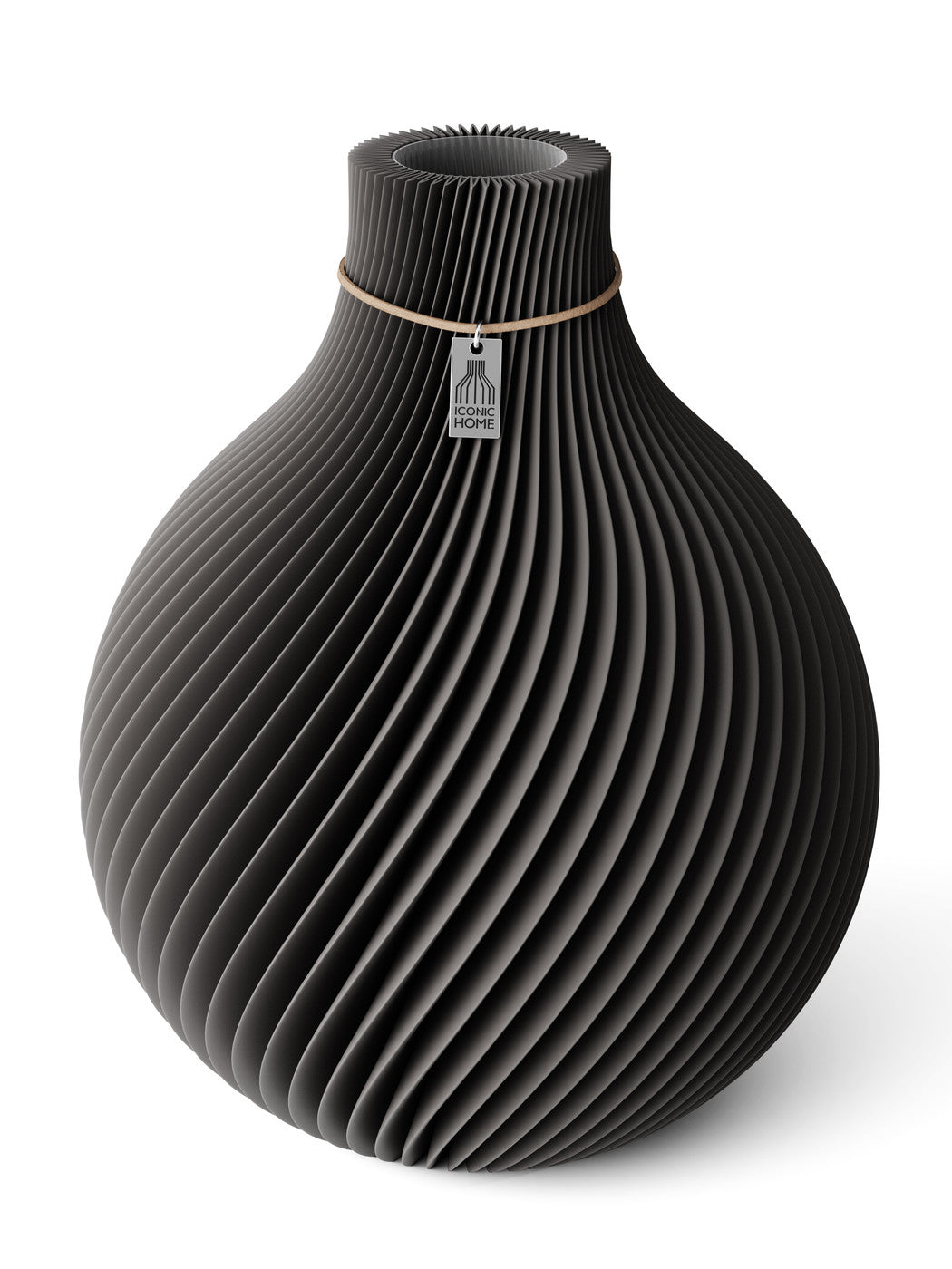 Vase Sphere Shadow Gray 32 cm ICONIC HOME