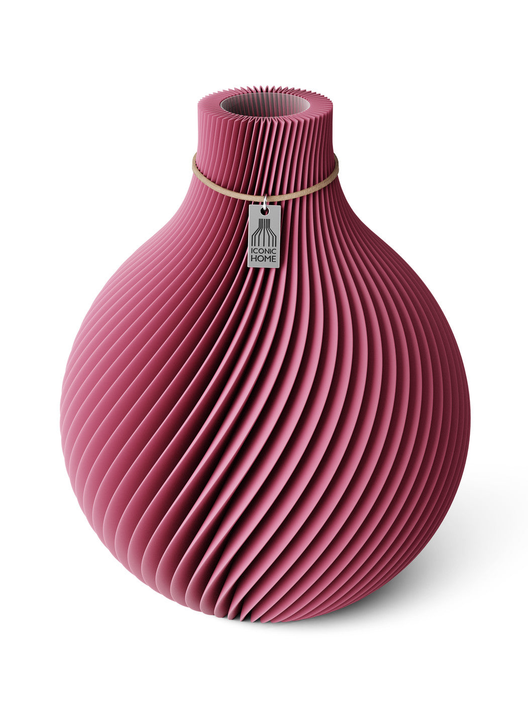 Vase Sphere Soft Berry 26 cm ICONIC HOME