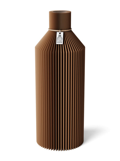 Vase Straight Choco Brown 32 cm ICONIC HOME Naturfarbenes Band