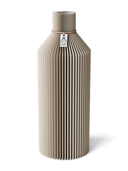 Vase Straight Cozy Greige 32 cm ICONIC HOME Naturfarbenes Band