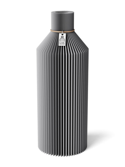 Vase Straight Dreamy Gray 32 cm ICONIC HOME Naturfarbenes Band