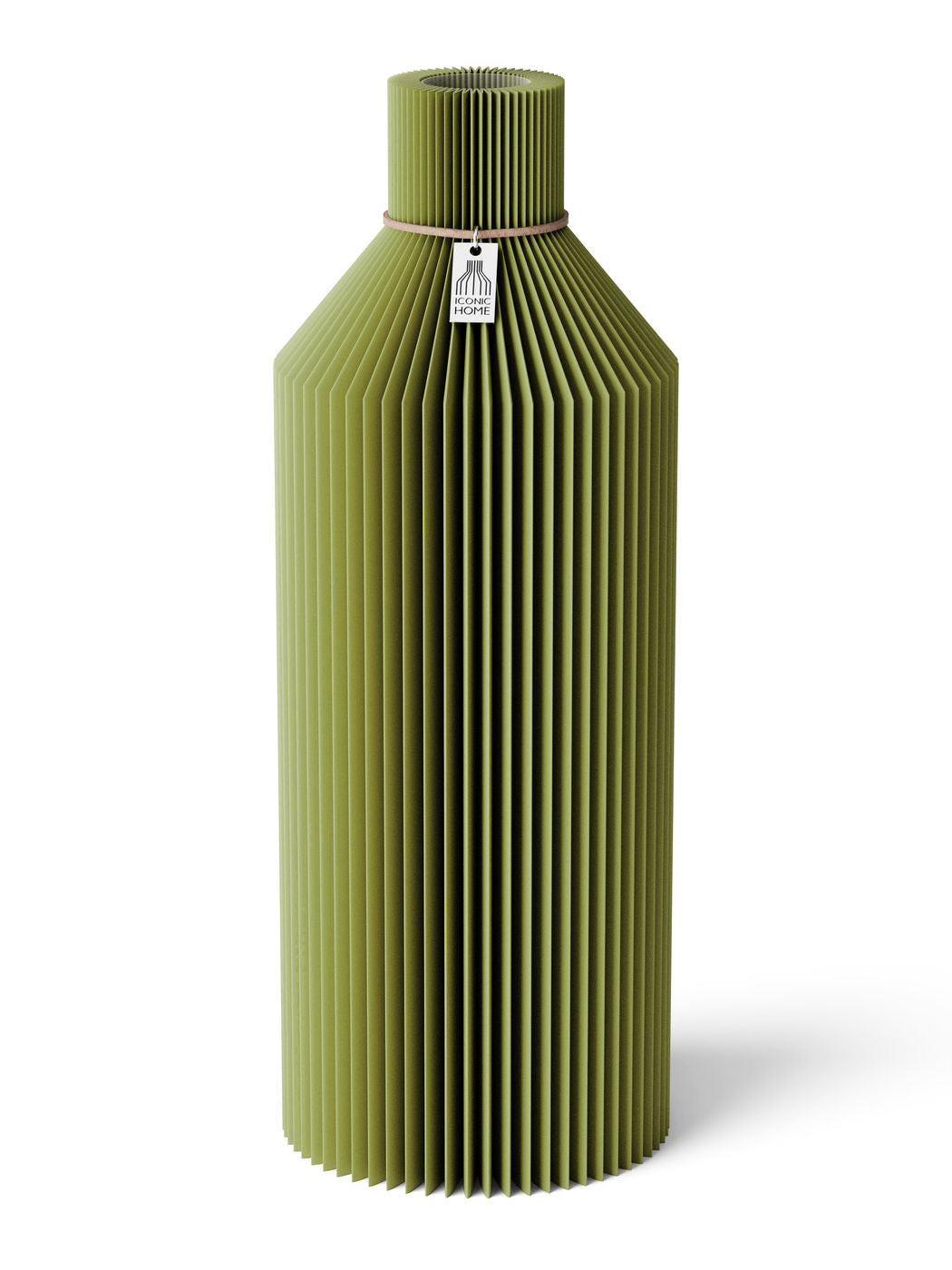 ICONIC HOME Vase Straight Matcha Green 38 cm