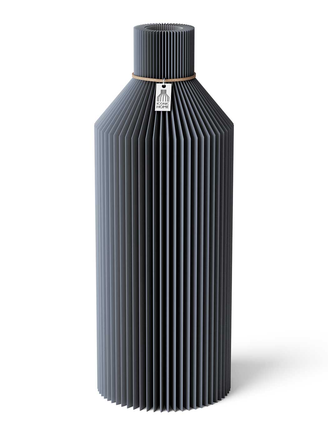Vase Straight Shadow Gray 38 cm ICONIC HOME