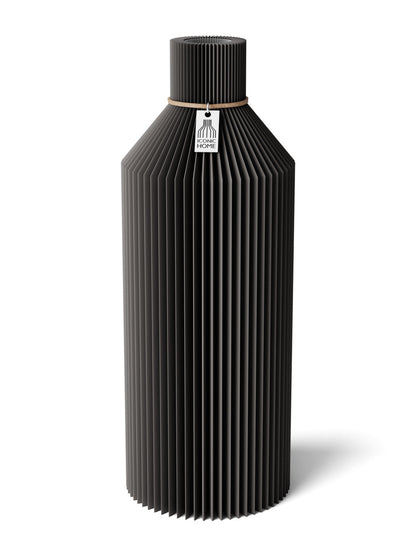 Vase Straight Stormy Gray 32 cm ICONIC HOME Naturfarbenes Band