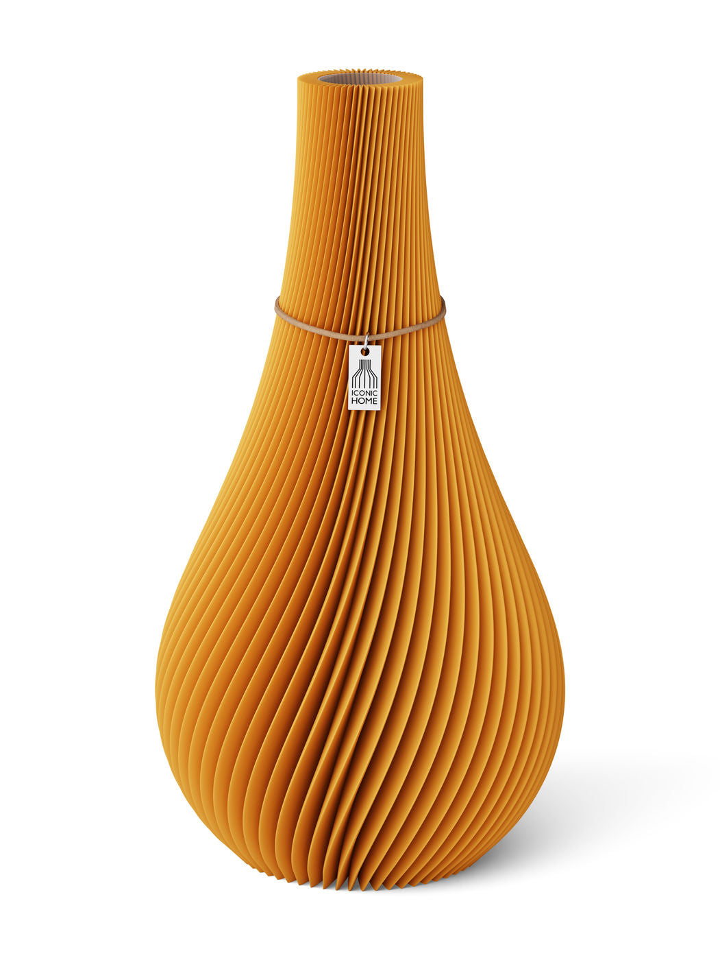 Vase Twist Golden Sunrise 38 cm ICONIC HOME