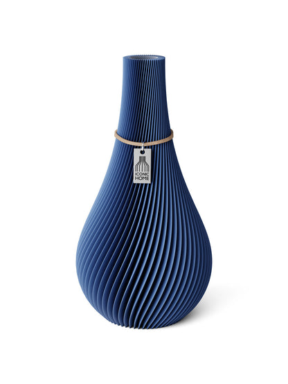 Vase Twist Sea Blue 24cm ICONIC HOME