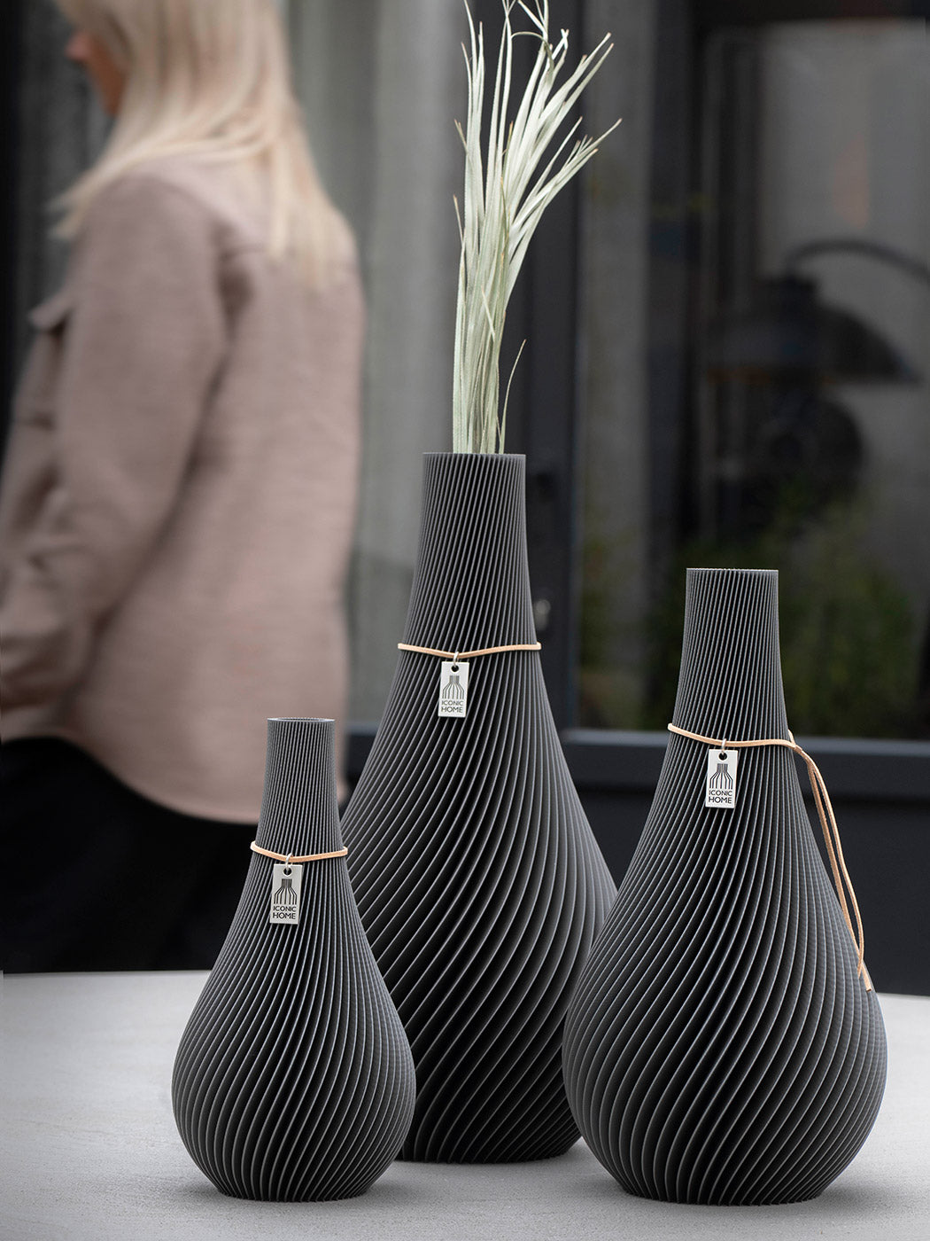 Vase Twist 3er Set